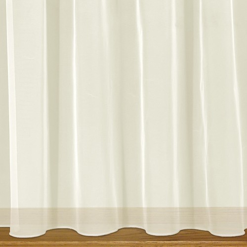 Net curtains plain cream - net,