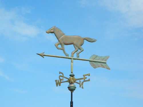 Cottage copper horse - cottage,