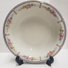 Antique Hughes Longport England China  Serving Bowl 100+ Yrs Old Hand Painted 