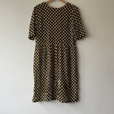 Zambesi Wrap Dress Size 10 / Medium Butter Yellow And Black Velvet