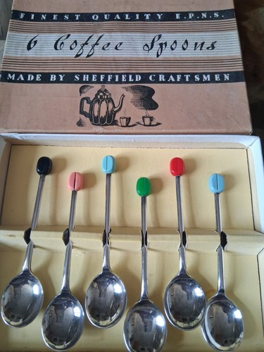 Set vintage coffee bean - 6,