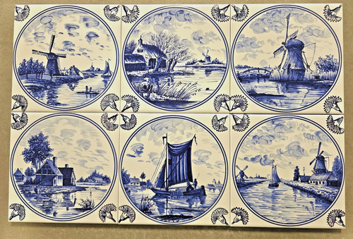 Delft tiles 150x150mm ceramic - delft,