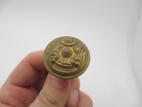 Vintage brass cabinet knob - vintage,