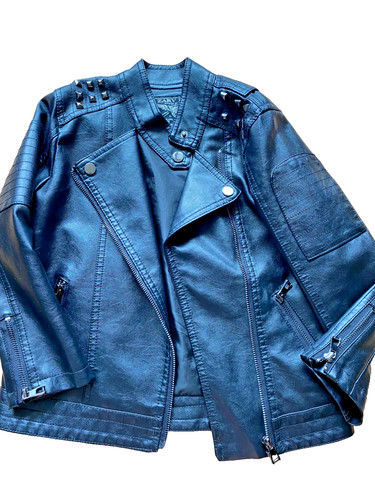 Boys faux leather jacket - faux,