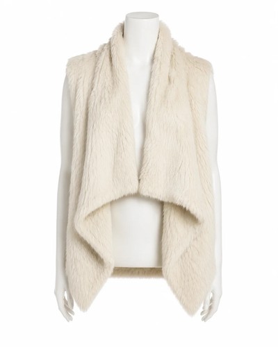 Ivory rabbit fur knit - fur,