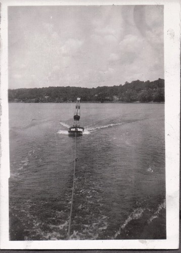 Vintage photograph boat - photograph, water