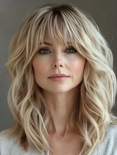 Ombre blonde wavy wigs with - ombre,