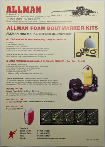 Allman foam boutmarker - boutmarker, kits