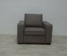 Bespoke George Smith style square extra wide chair in Andrew Martin Grey linen