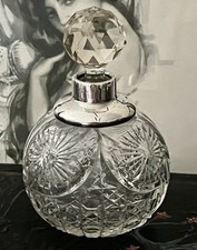Vintage Cut Glass Scent Bottle