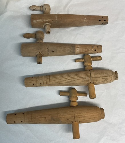 Wooden barrel taps spigots - wooden,