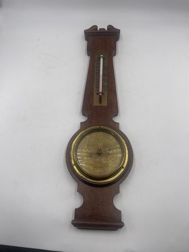Vintage wooden banjo barometer - vintage,