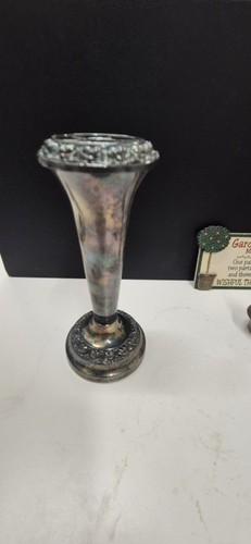 Silver plated posy bud - posy,