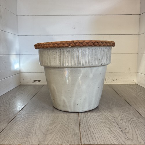 Large glazed terracotta pot - large,