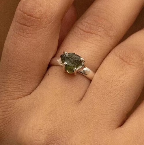 Certified moldavite rough - moldavite,