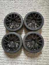 4x OnRoad tyres Wheel BBS  Hex Hub Tamiya TT02 TL01 TA01 RC Racing car parts