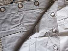 Argos Blackout Thermal eyelet Curtain Dove Grey 228cm x 228CM unused no packing