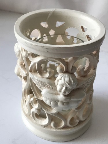 Nana white angel candle - nana, tea