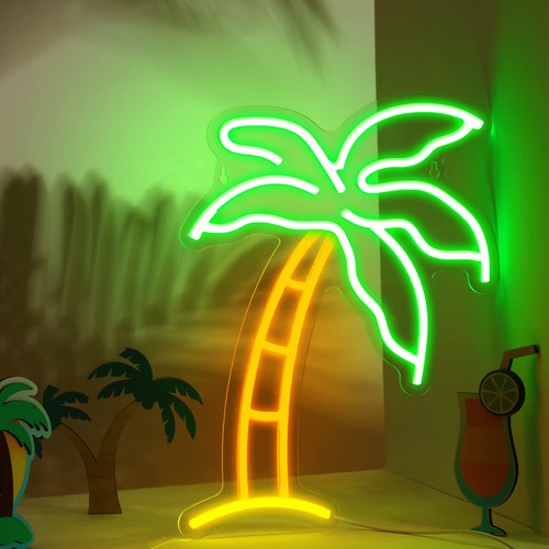 Tropical palm led neon sign - led,