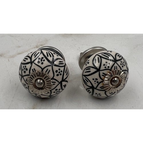 Ceramic cabinet knobs black - cabinet,