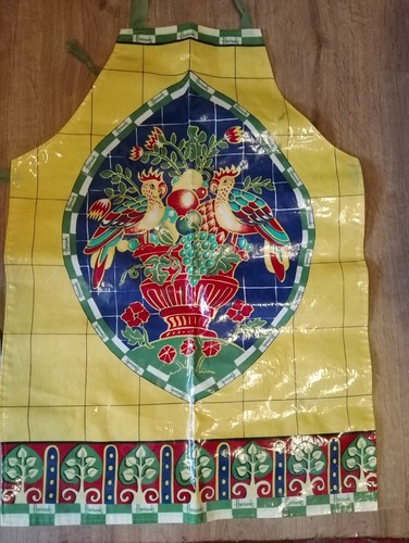 Vintage harrods pvc apron - pvc,