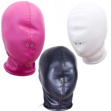 2 SIZES PU Leather Head Hood