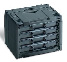 TANOS Classic Rack Systainer IV 80590042 Charcoal Couplable T-Loc + Systainer3