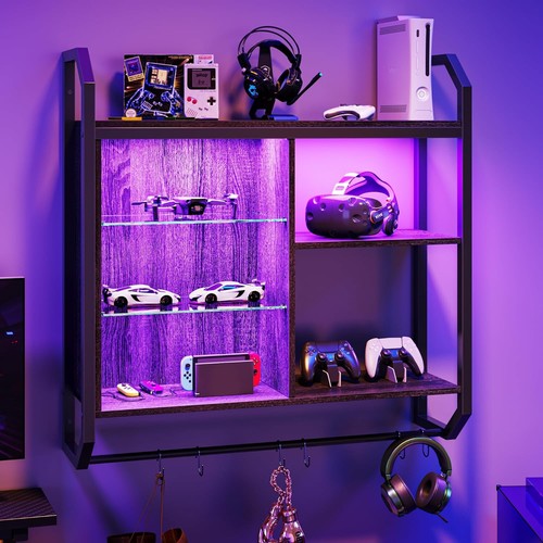 Rgb light gaming storage rack - gaming,