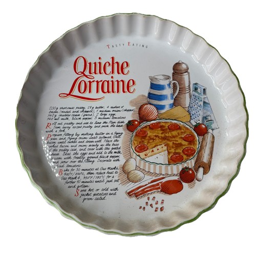 Vintage quiche lorraine recipe - vintage,