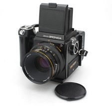Bronica SQ 6x6 120 w/ 80mm F/2.8 Zenzanon-S Lens / Speed grip & Waist level f...