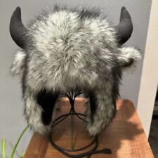 with Horns Bullhead Plush Hat
