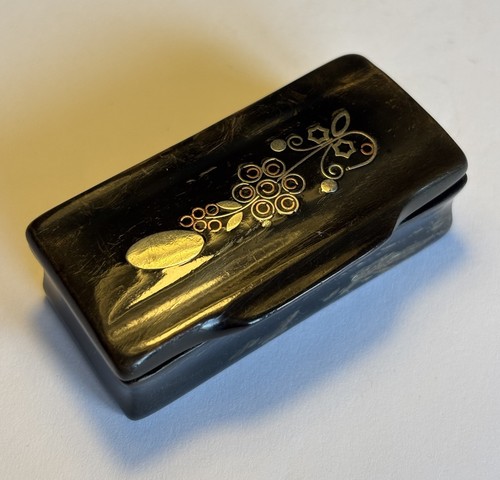 Antique snuff box - antique, inlaid