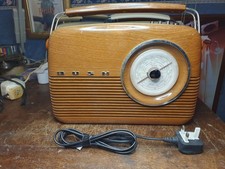 Bush Portable Antique Radio FM/MW/LW TR82 Wood - Working