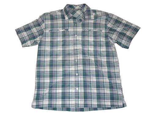 Rohan green check short sleeve - green,