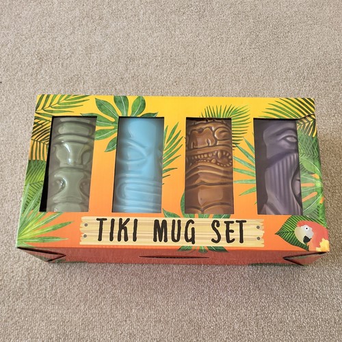 Tiki mugs set hawaiian - mugs,