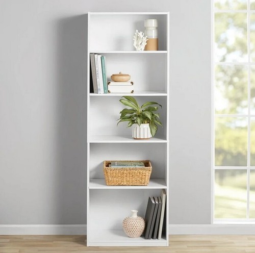 Mainstays shelf bookcase - mainstays, 5-shelf