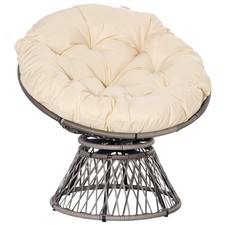 Outsunny Swivel Rattan Papasan