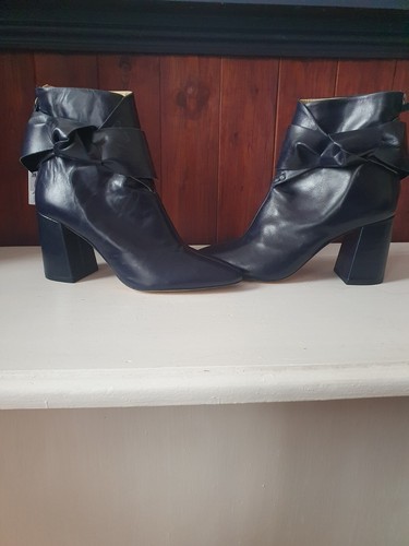Zara blue leather ankle - blue,