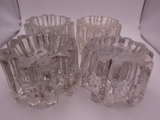 4 Antique pressed glass piano