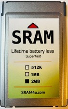 SRAM PCMCIA 2MB LIFETIME BATTERY LESS