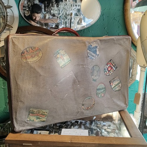 Vintage dogtooth briefcase - dogtooth,