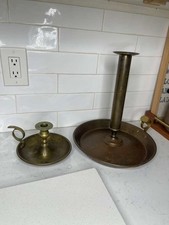 2 Vintage Large Brass