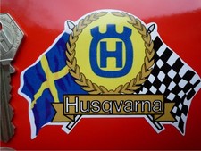 HUSQVARNA Flags/Scroll Classic