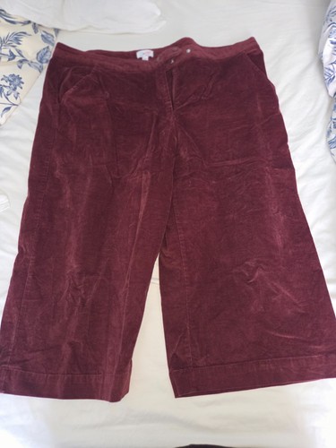 Denim wide leg rust red - denim,