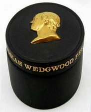 WEDGWOOD BLACK BASALT AND GOLD