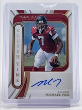 MICHAEL VICK 2024 IMMACULATE CLUTCH TIME INK AUTOGRAPH AUTO /99 Q2277