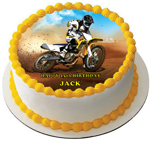 Motorbike premium edible - motorbike, 7.5"