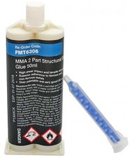 MMA 2 PART STRUCTURAL BONDING GLUE, 50ML CARTRIDGE