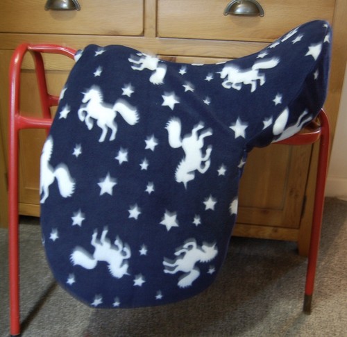 Fleece saddle cover - fleece,