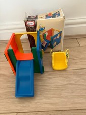 Rare Vintage Little Tikes Activity Gym and Swing with Original Box 
